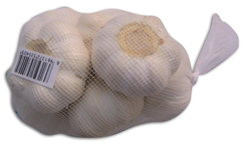 Pure White Garlic(500g in mesh bag)